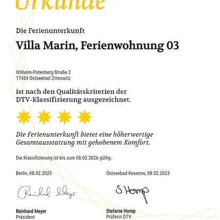 Апартаменты Marin, 03 Цинновиц